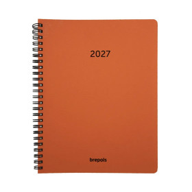 Agenda semainier 2027 Timing Calvi orange – 17,1 x 22 cm – Brepols