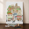 Coffret peinture par numéros La Dolce Vita Italienne – 24,5 x 32,5 cm – Figured'Art