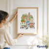 Coffret peinture par numéros La Dolce Vita Italienne – 24,5 x 32,5 cm – Figured'Art