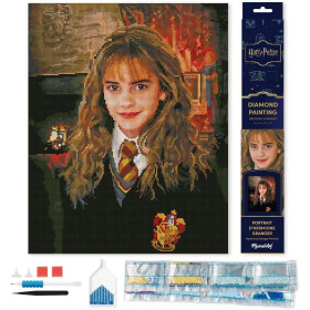 Kit broderie diamant Harry Potter – Portrait d'Hermione Granger – 40 x 50 cm – Figured'Art