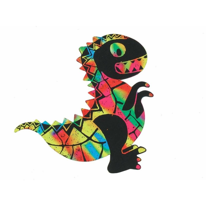 5 Dinosaures A Gratter + 1 Grattoir - Ctop | Surdiscount