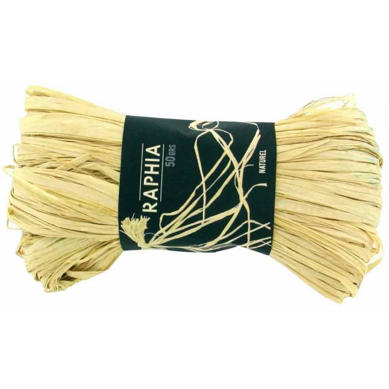 photo-Raphia - Naturel - 50gr - Pour décoration