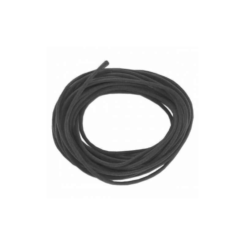 COTON CIRE EFFET CUIR 5 M X 1 MM NOIR - CTOP