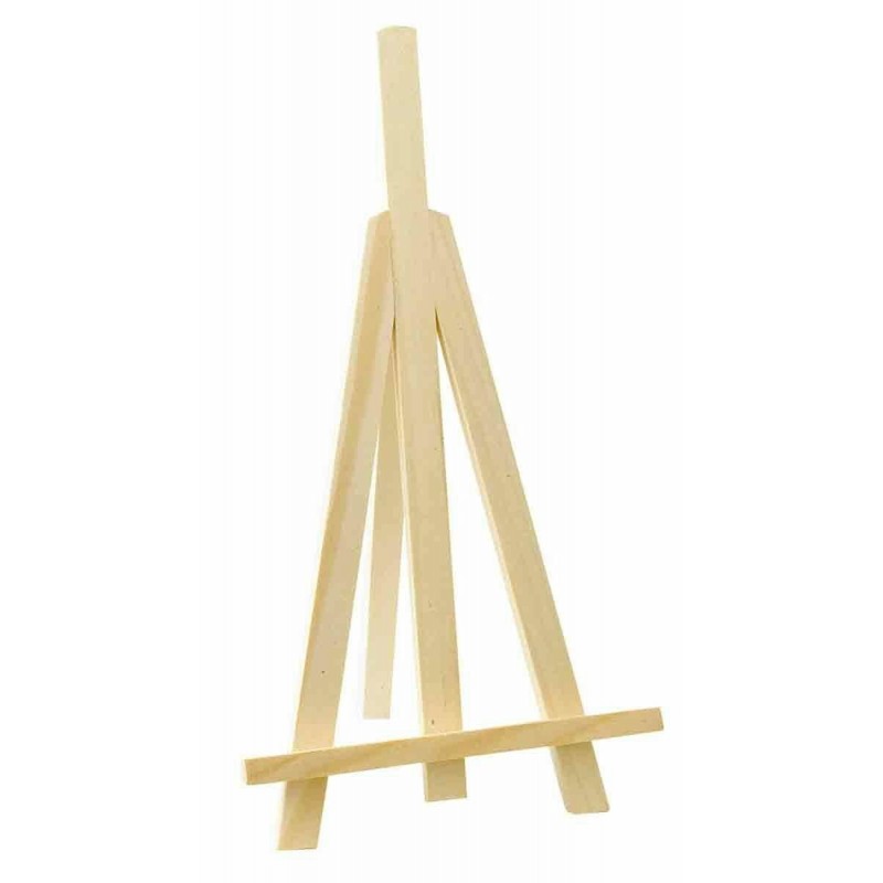 photo-Petit chevalet en bois - A poser - Bois - A décorer - 26x13cm