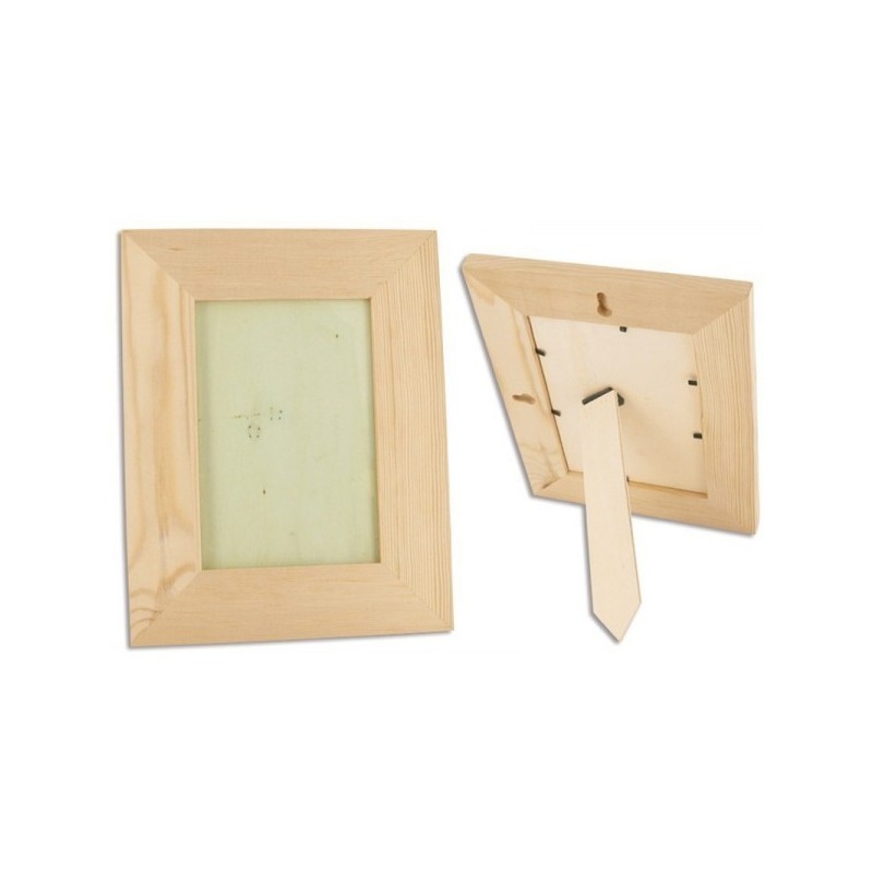 photo-Cadre photo - Bois - A décorer - Pour photo 10x15cm