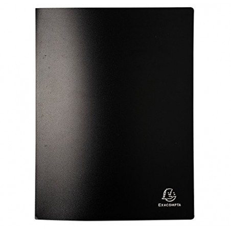 photo-Portes-vues - 40 vues - 20 pochettes - Noir - A4 - Souple - Exacompta
