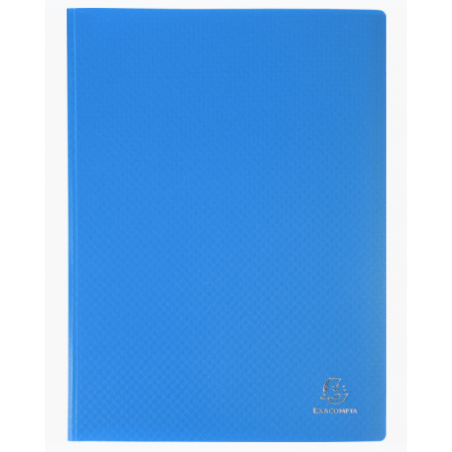 photo-Portes-vues - 40 vues - 20 pochettes - Bleu - A4 - Souple - Exacompta