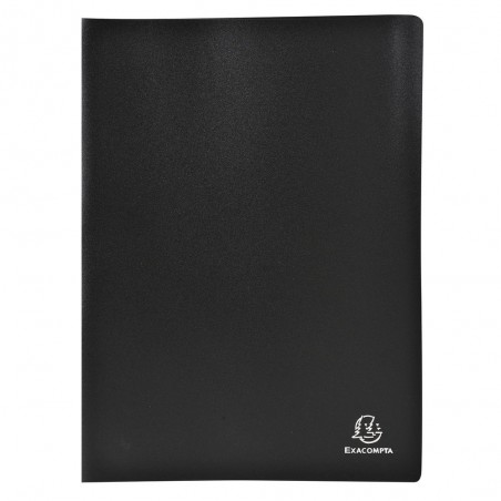 photo-Portes-vues - 160 vues - 80 pochettes - Noir - A4 - Souple - Exacompta