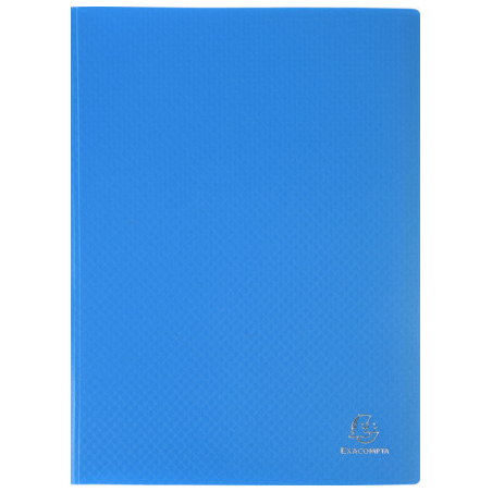 photo-Portes-vues - 160 vues - 80 pochettes - Bleu - A4 - Souple - Exacompta