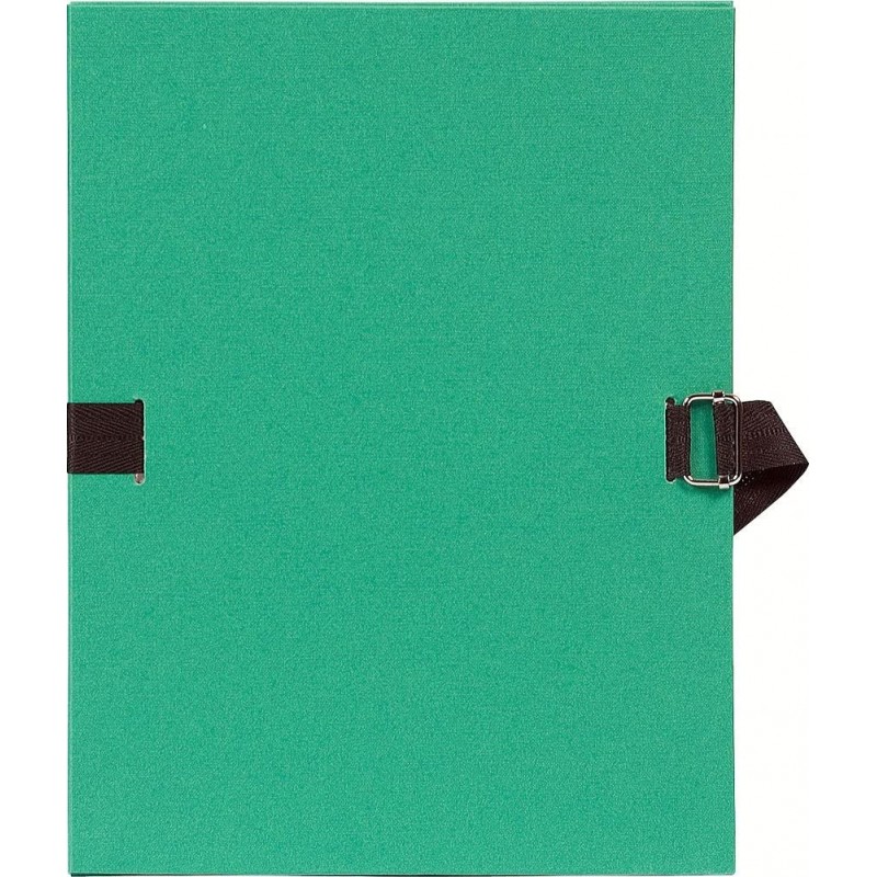 photo-Chemise à sangle - Vert clair - Dos extensible - 24x32cm - Carton - Classement - Exacompta