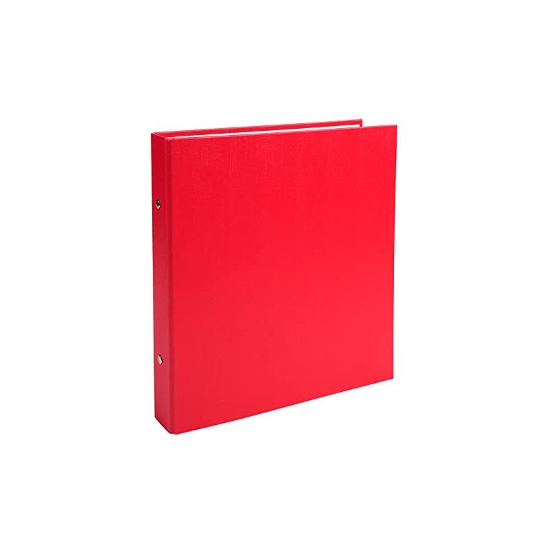 photo-Classeur - Petit format - Rouge - 17x22cm - 2 anneaux - Dos 25mm - Cartonné
