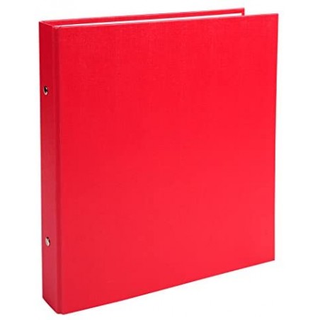 photo-Classeur - Petit format - Rouge - 17x22cm - 2 anneaux - Dos 25mm - Cartonné