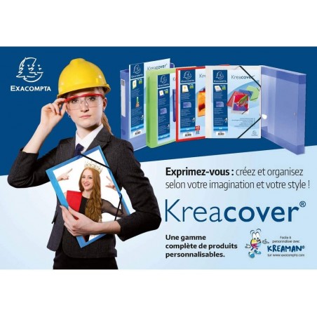 Acheter Porte-Vues 40 Vues Kreacover Conférence Blanc - Exacompta