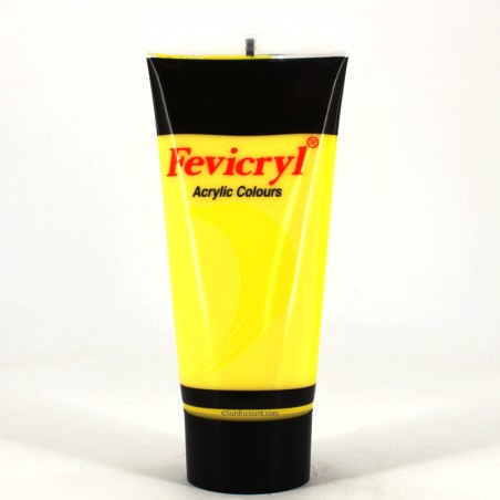 Tube de peinture acrylique - 200ml - Lemon Yellow Cadium - Fevicryl