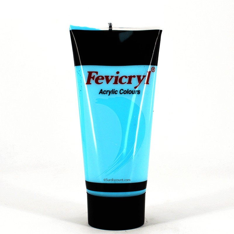 Tube de peinture acrylique - 200ml - Bleu Ciel - Fevicryl
