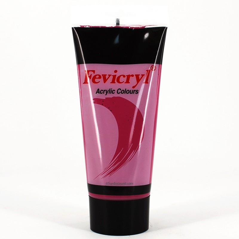 Tube de peinture acrylique - 200ml - Alizarin Crimson - Fevicryl