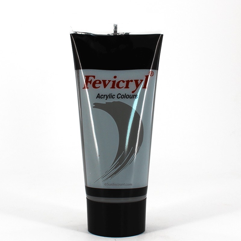 Tube de peinture acrylique - 200ml - Gris - Fevicryl