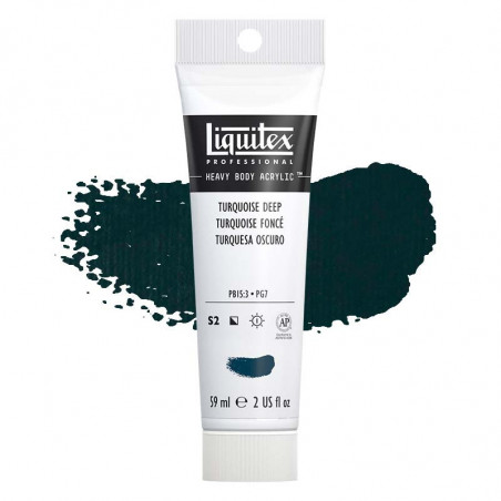 Peinture Acrylique en tube - turquoise fonce - Liquitex Heavy Body pas cher