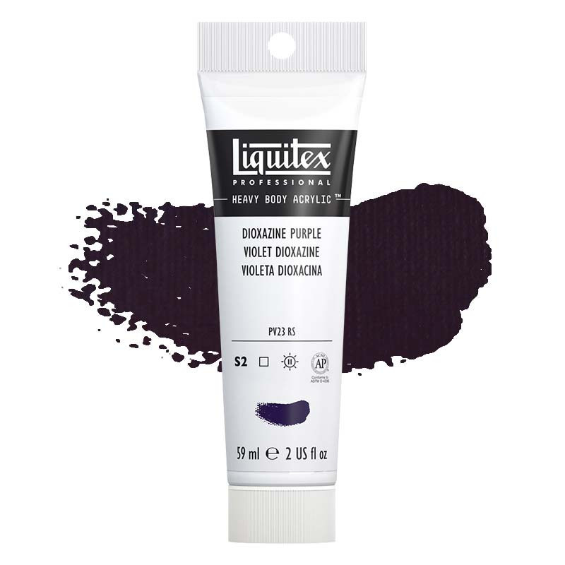 Peinture Acrylique en tube - violet dioxazine - Liquitex Heavy Body pas cher