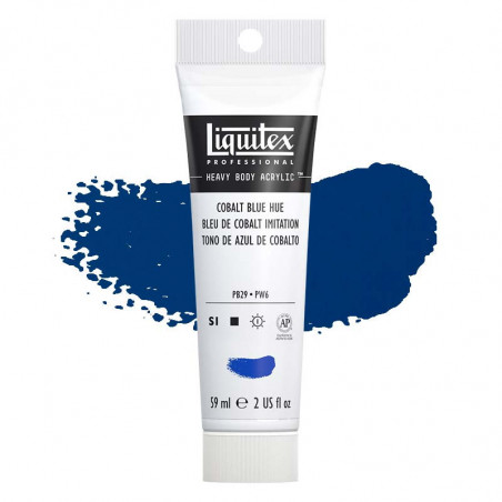 Peinture Acrylique en tube - bleu de cobalt imitation - Liquitex Heavy Body pas cher