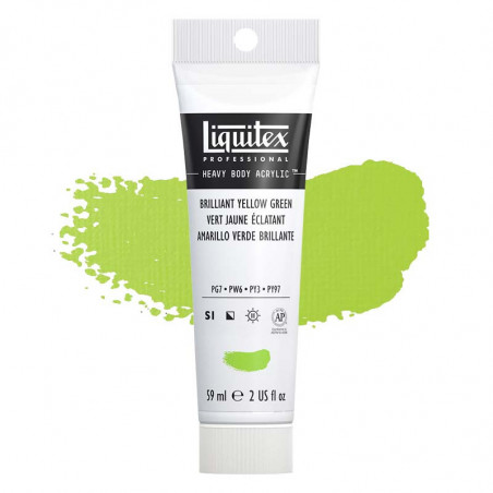 Peinture Acrylique en tube - vert jaune éclatant - Liquitex Heavy Body pas cher