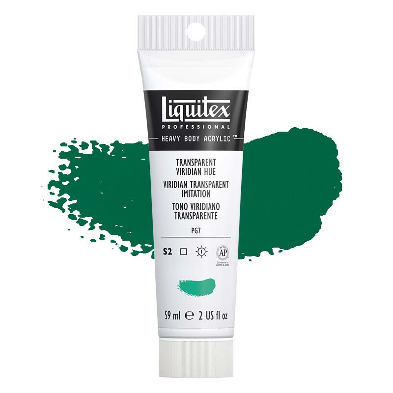 Peinture Acrylique en tube - viridian transparent imitation - Liquitex Heavy Body pas cher