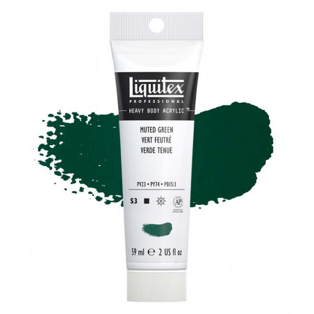 Peinture Acrylique en tube - vert feutre - Liquitex Heavy Body pas cher