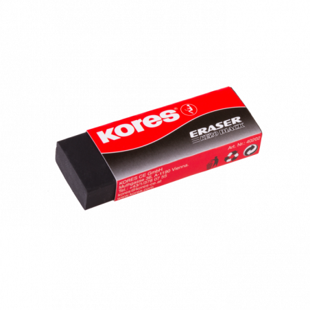 Lot De 2 Gommes Noir - Kores | Surdiscount