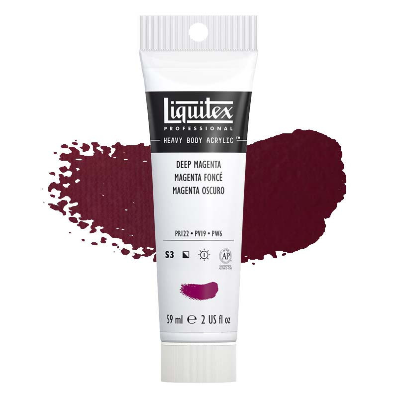 Peinture Acrylique en tube - magenta fonce - Liquitex Heavy Body pas cher