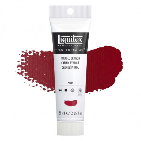 Peinture Acrylique en tube - carmin pyrrole - Liquitex Heavy Body pas cher