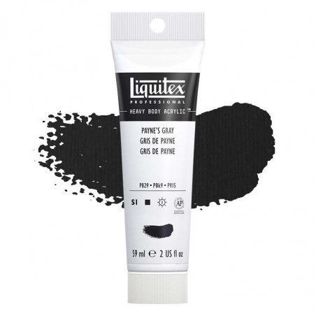 photo-Peinture acrylique - Gris de Payne - 310 - Liquitex - Heavy Body - Tube 59ml