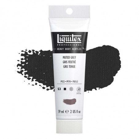 photo-Peinture acrylique - Gris feutré - 505 - Liquitex - Heavy Body - Tube 59ml