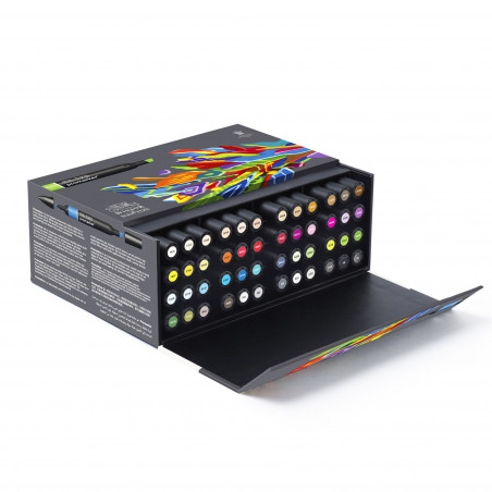 photo-Feutres - Promarker - Coffret 48 couleurs - Winsor et Newton - Dessin - Illustration