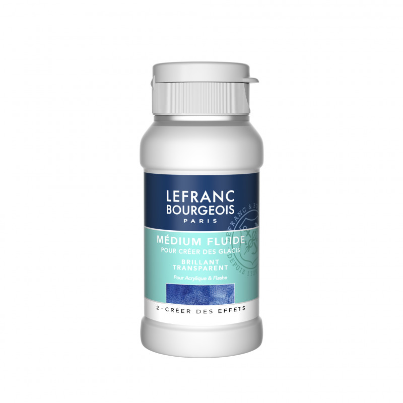 photo-Médium Fluide - Brillant - Transparent - Créer des glacis - Lefranc Bourgeois - 120ml