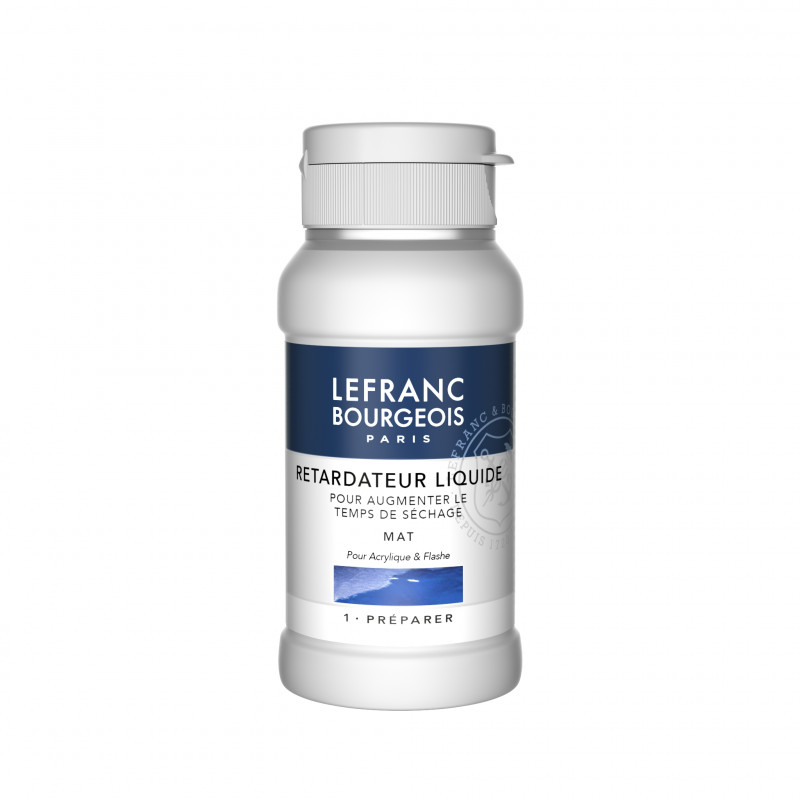 photo-Médium retardateur liquide - Augmente le séchage - Acrylique - Lefranc Bourgeois - 120ml