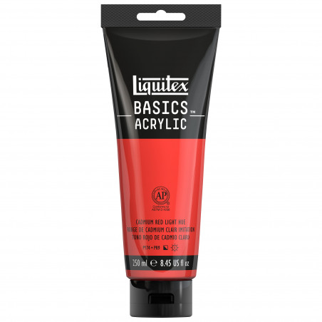 Peinture Acrylique en tube - rouge de cadmium clair - Liquitex Basics pas cher-13342