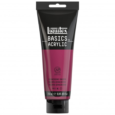 Peinture Acrylique en tube - magenta quinacridone - Liquitex Basics pas cher-13352