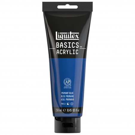 Peinture Acrylique en tube - bleu primaire - Liquitex Basics pas cher-13364