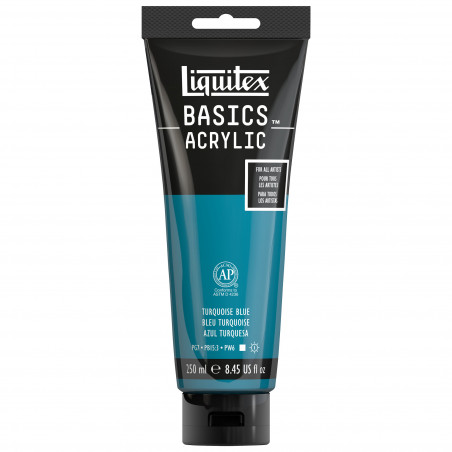 Peinture Acrylique en tube - bleu turquoise - Liquitex Basics pas cher-13368