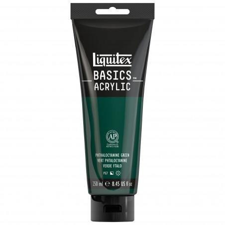 Peinture Acrylique en tube - vert phtalocyanine - Liquitex Basics pas cher-13372
