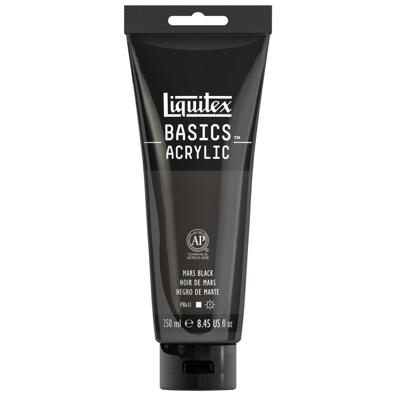 Peinture Acrylique en tube - noir de mars - Liquitex Basics pas cher-13391