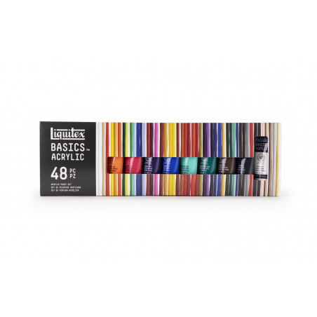 Set Peinture Acrylique de 48 tubes - Liquitex Basics pas cher