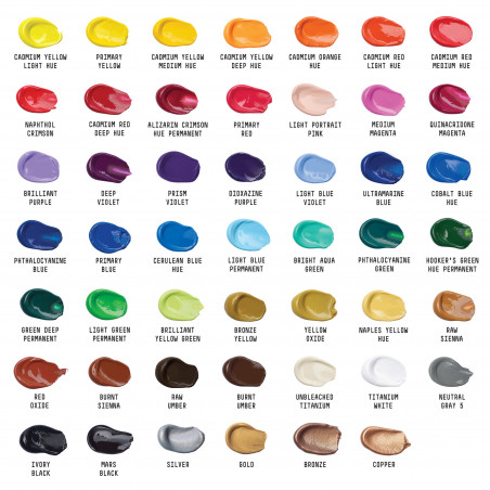 Set Peinture Acrylique de 48 tubes - Liquitex Basics | à seulement 54,99 €