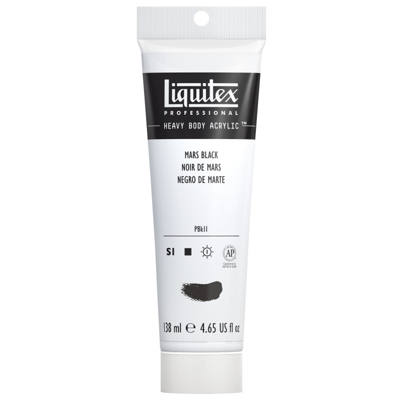photo-Peinture acrylique - Noir de Mars - 276 - Liquitex Heavy Body - Tube de 138ml