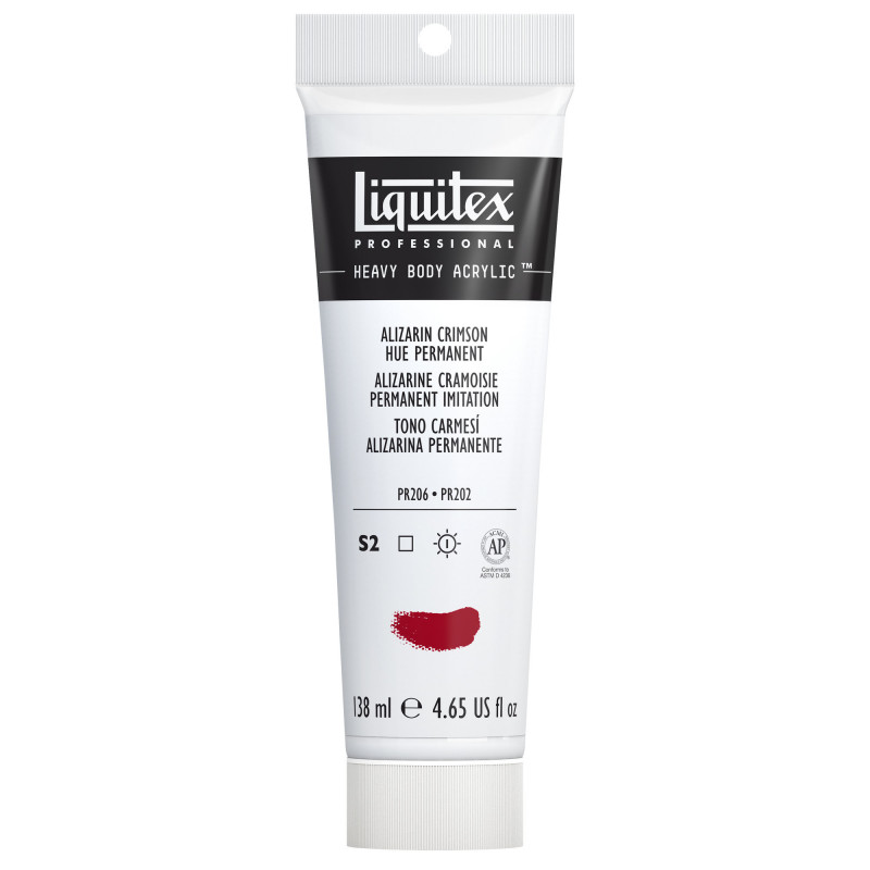 photo-Peinture acrylique - Alizarine cramoisie - 116 - Liquitex Heavy Body - Tube de 138ml