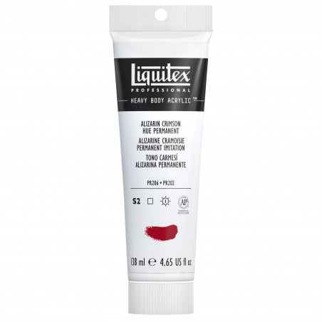 photo-Peinture acrylique - Alizarine cramoisie - 116 - Liquitex Heavy Body - Tube de 138ml