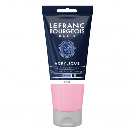 photo-Peinture acrylique - Rose - 351 - Fine - Lefranc Bourgeois - Tube 80ml