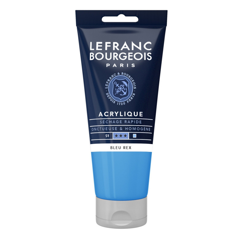 photo-Peinture acrylique - Bleu rex - 067 - Fine - Lefranc Bourgeois - Tube 80ml