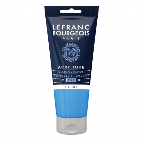 photo-Peinture acrylique - Bleu rex - 067 - Fine - Lefranc Bourgeois - Tube 80ml