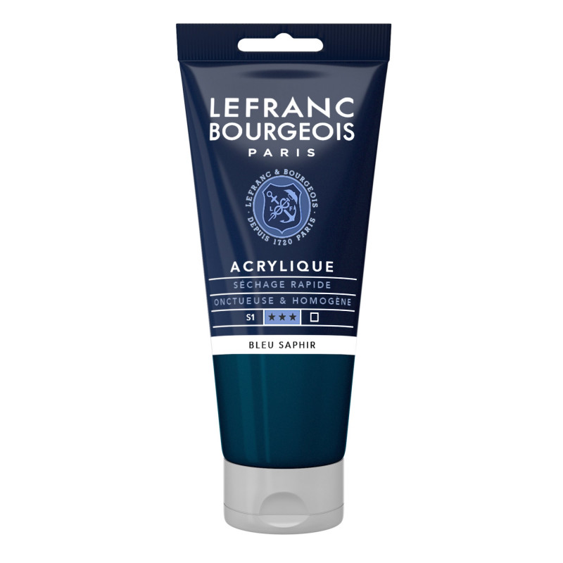 Peinture Acrylique en tube - bleu saphir - Lefranc & Bourgeois pas cher